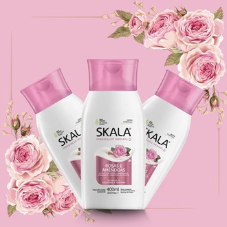 Skala Hidratante Desodorante Rosas e Amendoas 12X400 ml